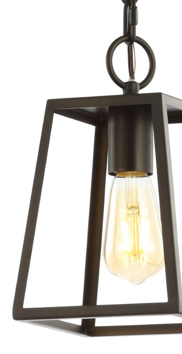 Ira 6.25" Adjustable Drop Metal LED Pendant - JONATHAN Y